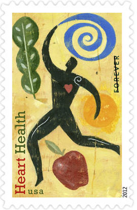 US Postal Service Heart Health Stamp